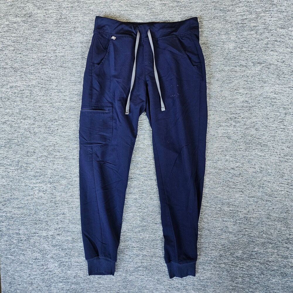 Figs Jogger Womens S Small Navy Zamora High Waist Scrub Drawstring Medical Pants